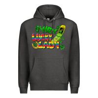 Charcoal Heather Hey lucky lady flip phone Premium Hoodie - FaDigitalArtStudio