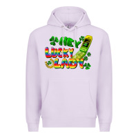 Lilac Hey lucky lady flip phone Premium Hoodie - FaDigitalArtStudio