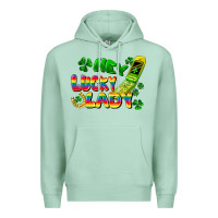 Hey Lucky Lady Flip Phone Premium Hoodie | Teevron