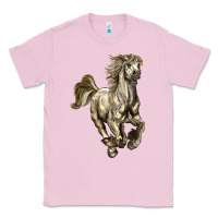 Bubblegum Pink percheron horse Classic Tee - LillyAllenDesigns