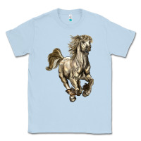 Dusty Blue percheron horse Classic Tee - LillyAllenDesigns