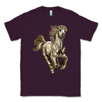 Plum percheron horse Classic Tee - LillyAllenDesigns