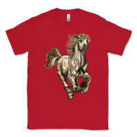 Red percheron horse Classic Tee - LillyAllenDesigns