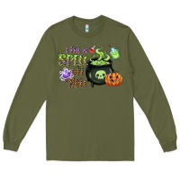 Army Green i put a spell on you Long Sleeve Tee - CowGirlArtShop