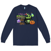 Navy i put a spell on you Long Sleeve Tee - CowGirlArtShop