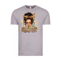 Vintage Zinc believe praying caucasian messy bun Vintage Tee - texasbilliewilder