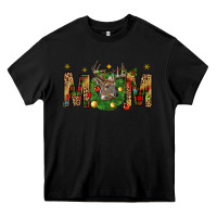 Black Western Mom With Reindeer Heavy Core Tee - BundleAndBundleShop