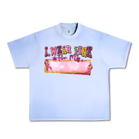 Grape Ice Personalized i wear pink for my Urban Heavy Tee - texasbilliewilder
