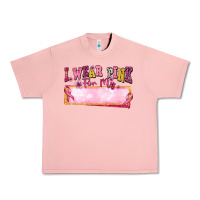 Salmon Personalized i wear pink for my Urban Heavy Tee - texasbilliewilder