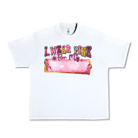 White Personalized i wear pink for my Urban Heavy Tee - texasbilliewilder