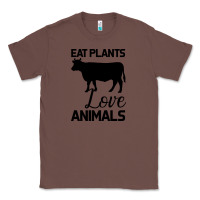 Chestnut Eat Plants Love Animals Classic Tee - Bettercallsaul