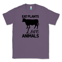 Lavender Eat Plants Love Animals Classic Tee - Bettercallsaul