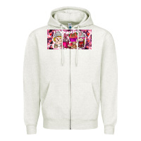 Oatmeal Heather Valentine Coffee Zipper Hoodie - CowhideDigitalArt