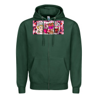 Sports Green Valentine Coffee Zipper Hoodie - CowhideDigitalArt