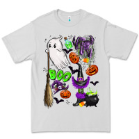 Dove Grey cute ghost Premium Tee - LillyAllenDesigns