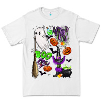 White cute ghost Premium Tee - LillyAllenDesigns
