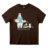 Chocolate Brown shirokuma cafe Heavy Core Tee - lanVoArt