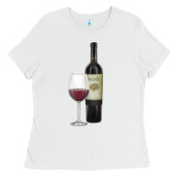 White California Wine Ladies Tee - RanaPortraitStore