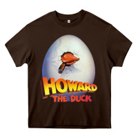 Chocolate Brown howard the duck Heavy Core Tee - lanVoArt