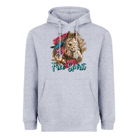 Heather Grey free spirit appaloosa horse Heavyweight Hoodie - LillyAllenDesigns