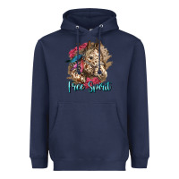 Navy free spirit appaloosa horse Heavyweight Hoodie - LillyAllenDesigns