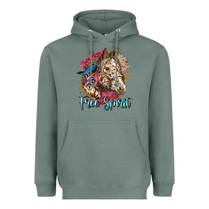 Free Spirit Appaloosa Horse Heavyweight Hoodie by LillyAllenDesigns | Teevron