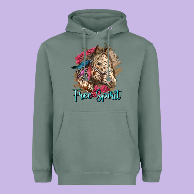 Free Spirit Appaloosa Horse Heavyweight Hoodie Designed By Lillyallendesigns
