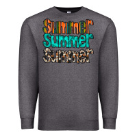 Charcoal Heather summer western Premium Sweatshirt - RacoonDesign