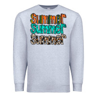 Heather Grey summer western Premium Sweatshirt - RacoonDesign