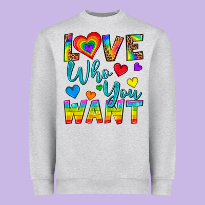 Western Love Who You Want Heavyweight Sweatshirt Designed By Bundleandbundleshop
