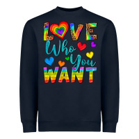 Navy Western Love Who You Want Heavyweight Sweatshirt - BundleAndBundleShop