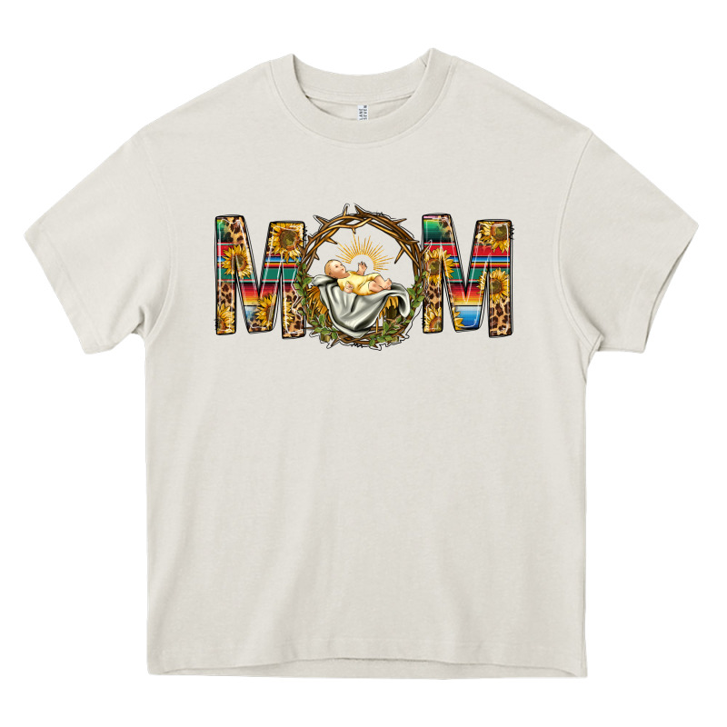 Western Mom With Baby Jesus Heavy Core Tee by BundleAndBundleShop | Teevron