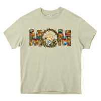 Mossy Western Mom With Baby Jesus Heavy Core Tee - BundleAndBundleShop