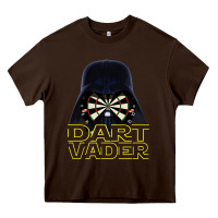Chocolate Brown dart vader Heavy Core Tee - lanVoArt