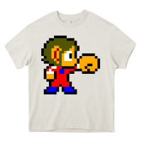 Cream alex kidd 1 Heavy Core Tee - lanVoArt