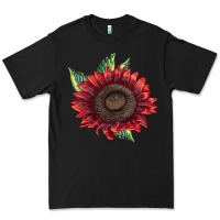 Black ProCut Red Sunflower Premium Tee - LillyAllenDesigns