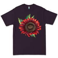 Plum ProCut Red Sunflower Premium Tee - LillyAllenDesigns