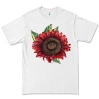 White ProCut Red Sunflower Premium Tee - LillyAllenDesigns