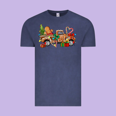 Gingerbread Truck Vintage Tee Designed By Texasbilliewilder