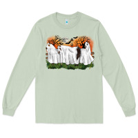 Matcha ghost horses halloween Long Sleeve Tee - CowGirlArtShop