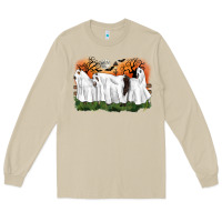 Mushroom ghost horses halloween Long Sleeve Tee - CowGirlArtShop