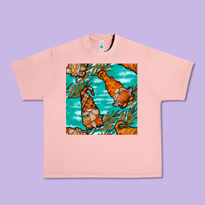 Fall Gnomes Urban Heavy Tee Designed By Nancycooperartshop