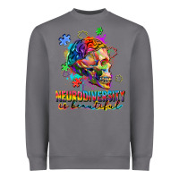 Storm Neurodiversity Is Beautiful Heavyweight Sweatshirt - FaDigitalArtStudio