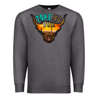 Charcoal Heather take no bull Premium Sweatshirt - RacoonDesign