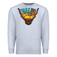 Heather Grey take no bull Premium Sweatshirt - RacoonDesign