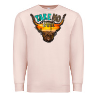 Pale Pink take no bull Premium Sweatshirt - RacoonDesign