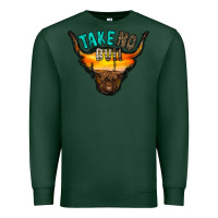 Sports Green take no bull Premium Sweatshirt - RacoonDesign