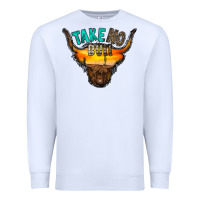 White take no bull Premium Sweatshirt - RacoonDesign
