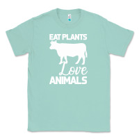Seafoam Eat Plants Love Animals Classic Tee - Bettercallsaul