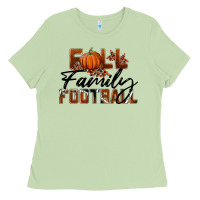 Matcha Fall Family Football Ladies Tee - LillyAllenDesigns